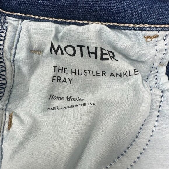 Mother The Hustler Ankle Fray High Rise Flare Jeans Size 25 In Home Movies - Picture 12 of 16